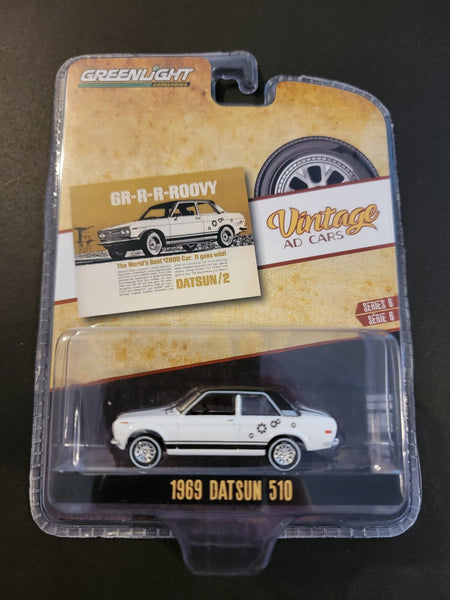 Greenlight - 1969 Datsun 510 - 2021 Vintage Ad Cars Series - Top CollectiblesDiecastGreenlight