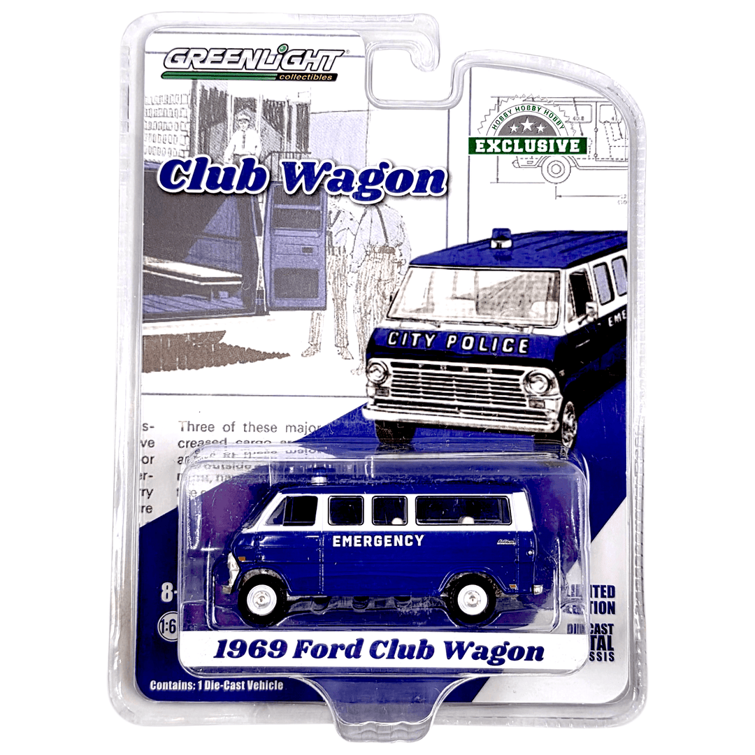 Greenlight - 1969 Ford Club Wagon - 2020 *Hobby Exclusive* - Top CollectiblesDiecastGreenlight