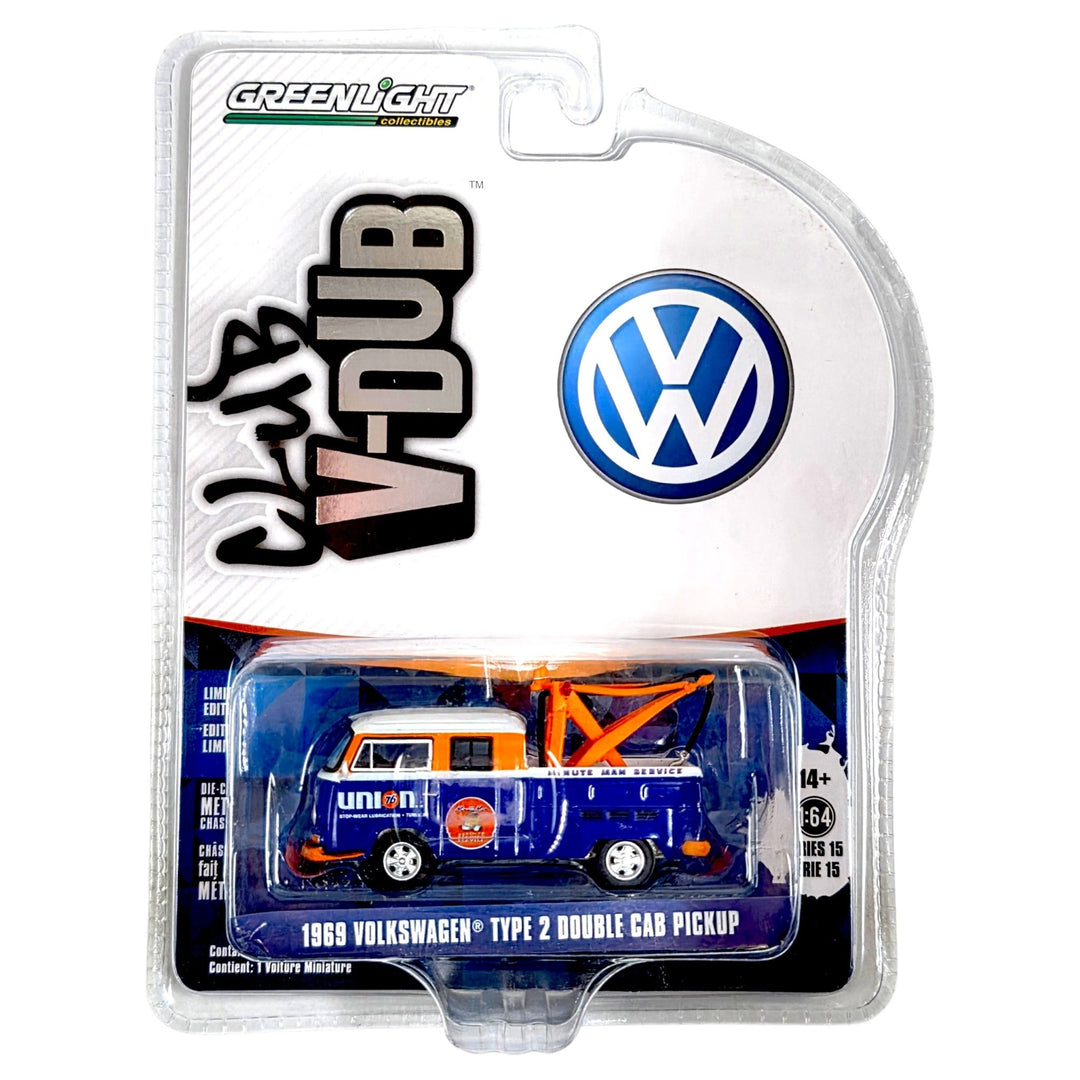Greenlight - 1969 Volkswagen Type 2 Double Cab Pickup - 2022 Club V-Dub Series - Top CollectiblesDiecastGreenlight