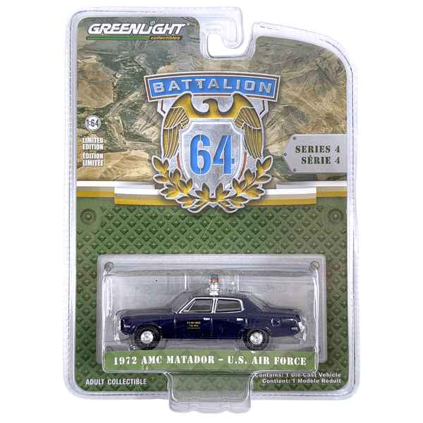 Greenlight - 1972 AMC Matador - U.S. Air Force - 2024 Battalion 64 Series - Top CollectiblesDiecastGreenlight