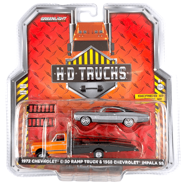 Greenlight - 1972 Chevrolet C - 30 Ramp Truck & 1968 Chevrolet Impala SS - 2018 HD Trucks Series - Top CollectiblesDiecastGreenlight