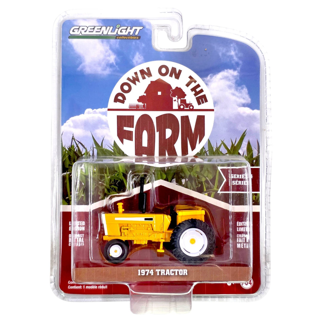 Greenlight - 1974 Tractor with Open Cab - Down on the Farm Series 4 - Top CollectiblesDiecastGreenlight