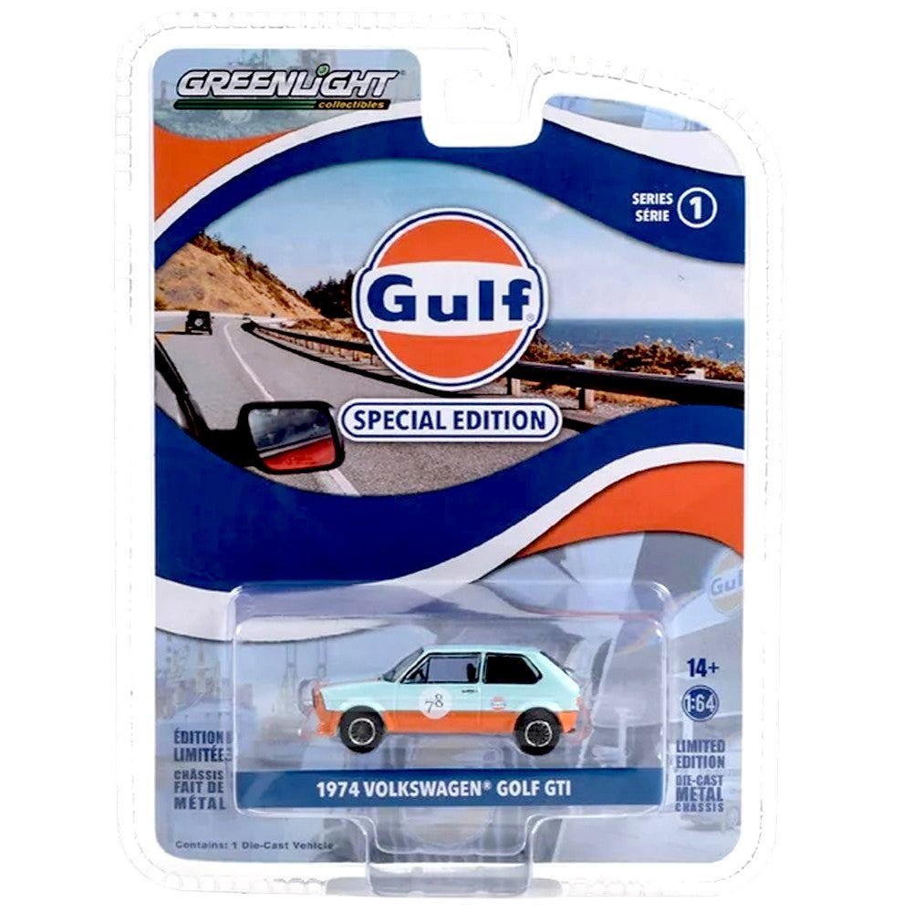 Greenlight - 1974 Volkswagen Golf GTI - 2023 Gulf Oil Special Edition Series 1