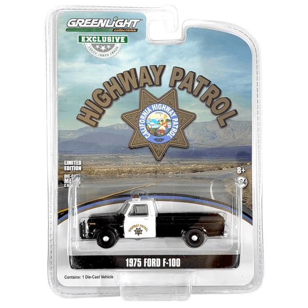 Greenlight - 1975 Ford F - 100 Highway Patrol - 2019 *Hobby Exclusive* - Top CollectiblesDiecastGreenlight