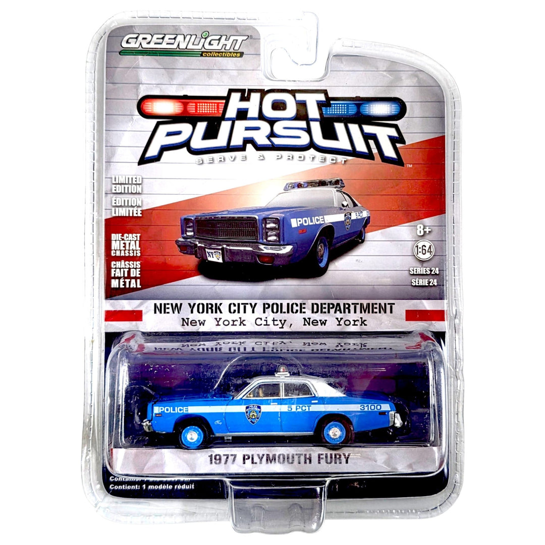 Greenlight - 1977 Plymouth Fury - 2017 Hot Pursuit Series - Top CollectiblesDiecastGreenlight