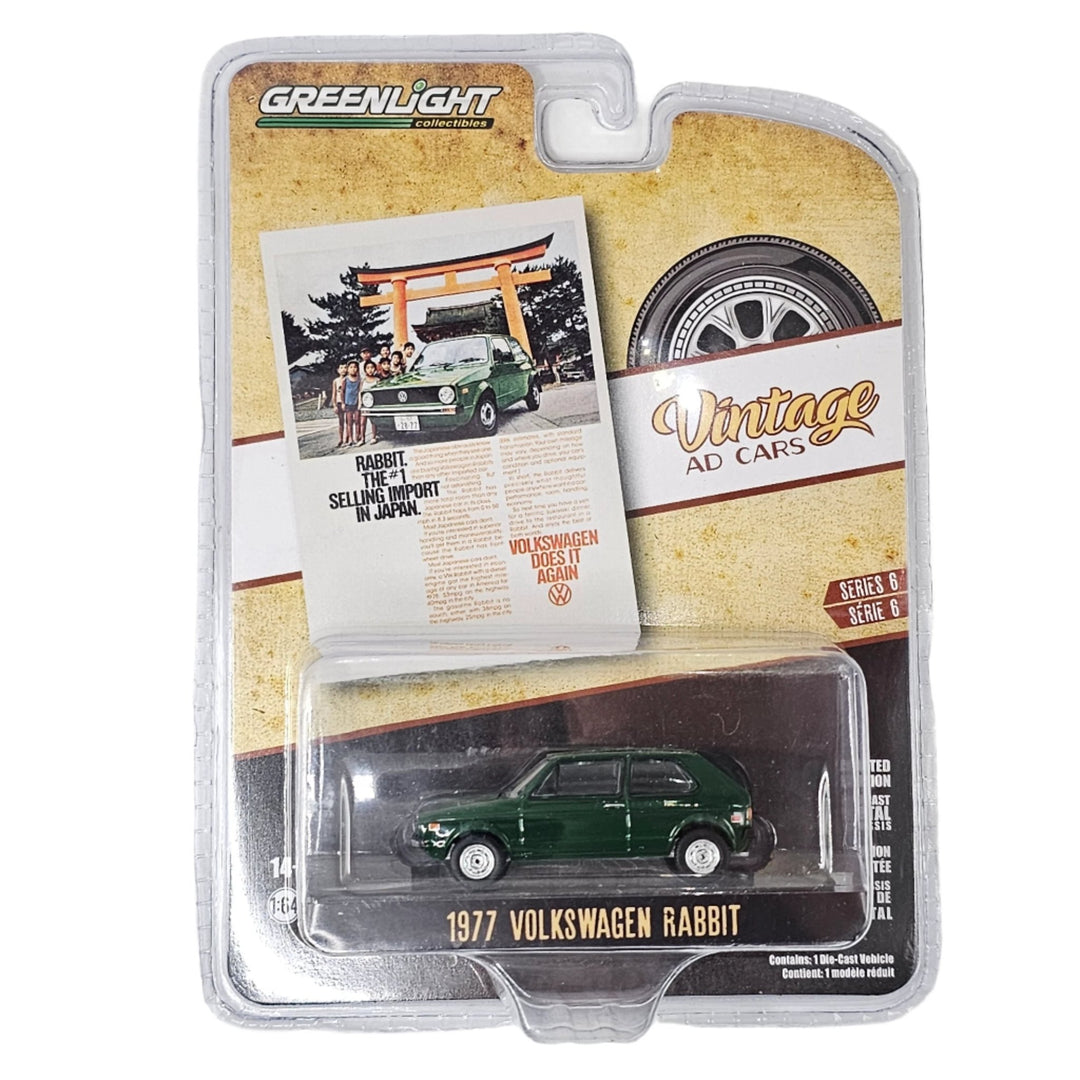 Greenlight - 1977 Volkswagen Rabbit - 2021 Vintage Ad Cars Series - Top CollectiblesDiecastGreenlight