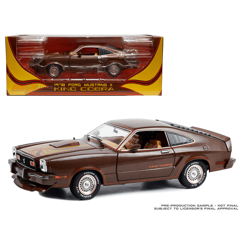 Greenlight - 1978 Ford Mustang II King Cobra – Brown Metallic *1/18 Scale* - Top CollectiblesDiecastGreenlight