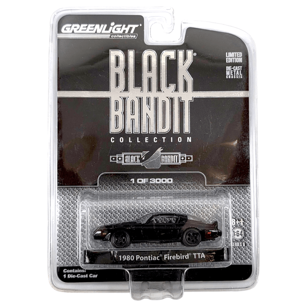Greenlight - 1980 Pontiac Firebird TTA - 2011 Black Bandit Series - Top CollectiblesDiecastGreenlight