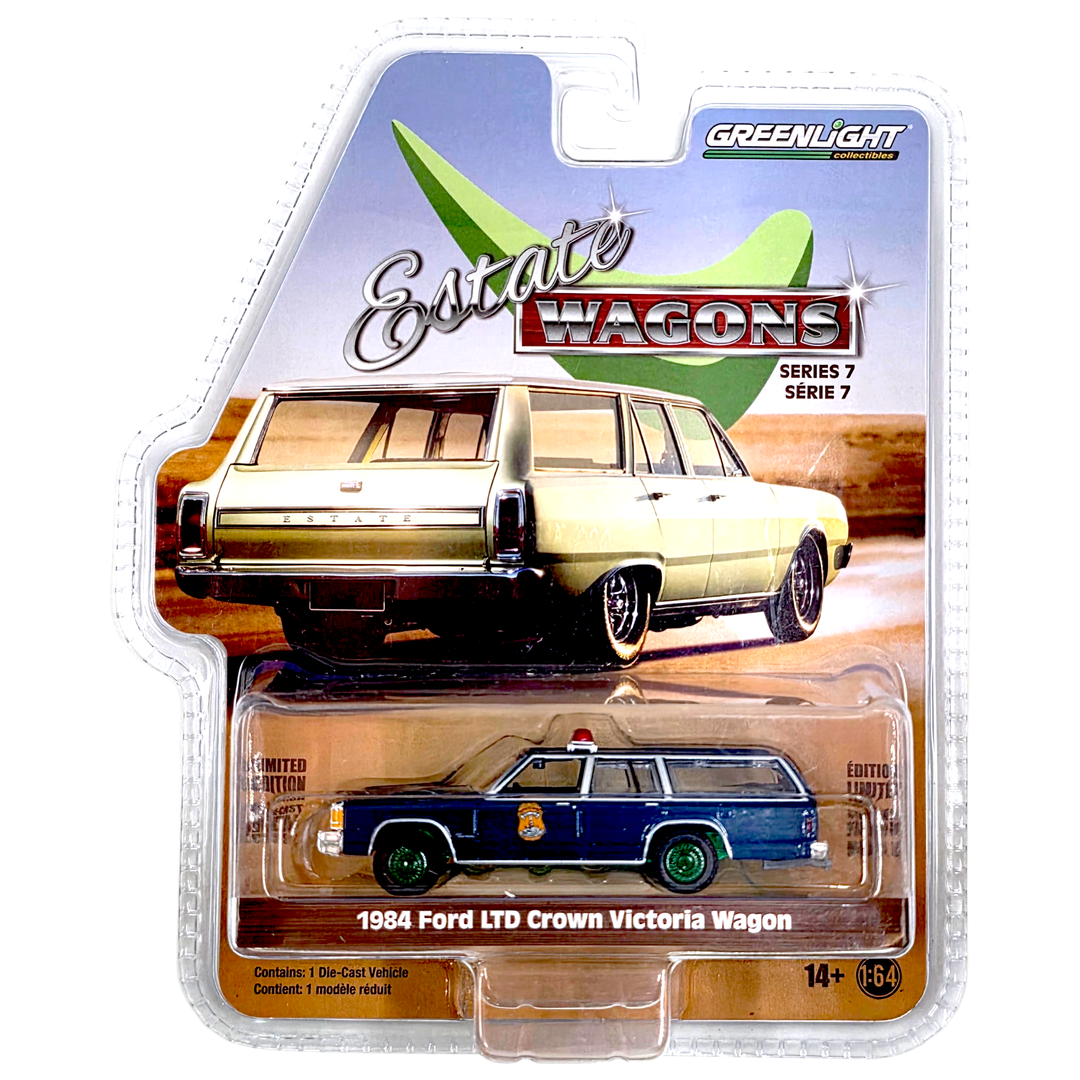 Greenlight - 1984 Ford LTD Crown Victoria Wagon - 2021 Estate Wagons Series *Chase* - Top CollectiblesDiecastGreenlight