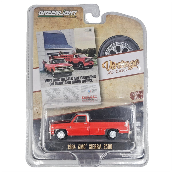 Greenlight - 1984 GMC Sierra 2500 - 2021 Vintage AD Cars Series - Top CollectiblesDiecastGreenlight