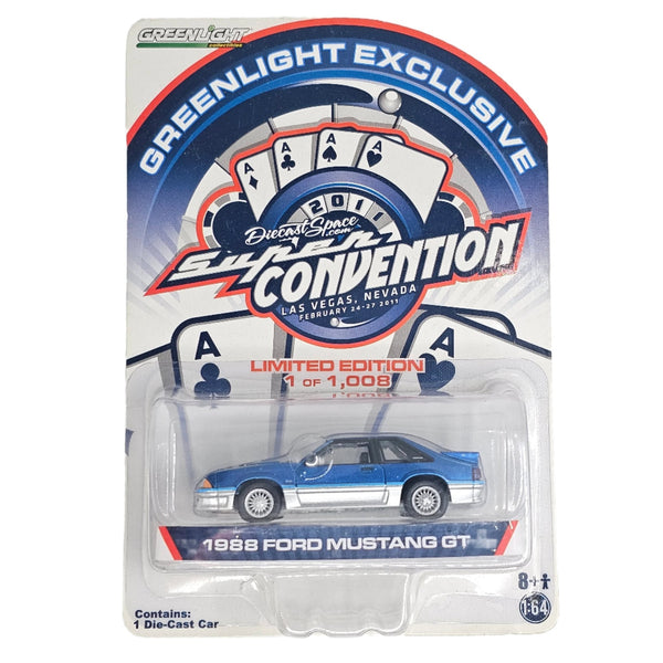 Greenlight - 1988 Ford Mustang GT - 2011 *Las Vegas Super Convention Exclusive* - Top CollectiblesDiecastGreenlight