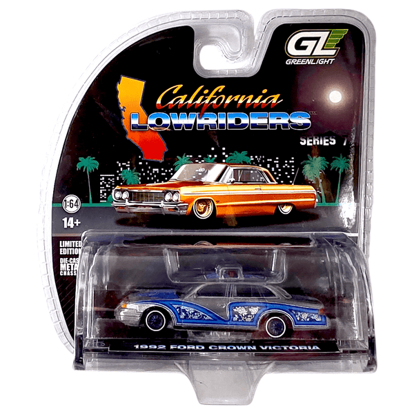 Greenlight - 1992 Ford Crown Victoria - 2025 California Lowriders Series *Raw Chase* - Top CollectiblesDiecastGreenlight