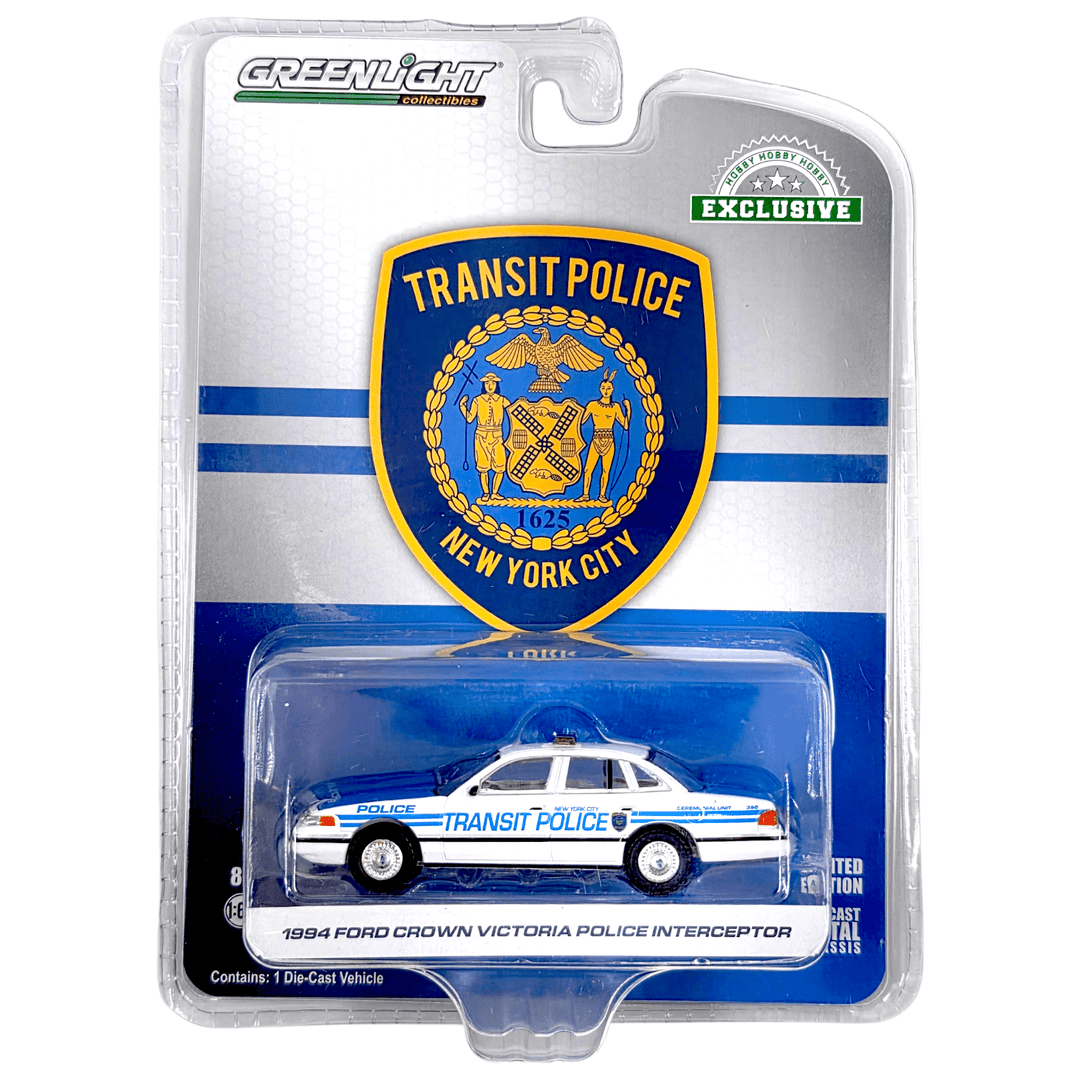 Greenlight - 1994 Ford Crown Victoria Police Interceptor - 2020 *Hobby Exclusive* - Top CollectiblesDiecastGreenlight