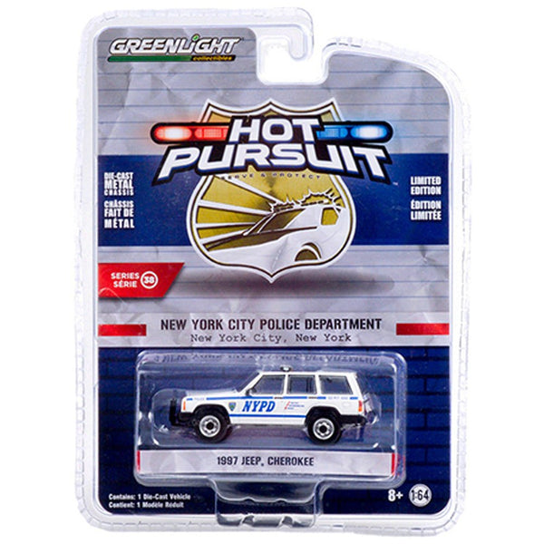 Greenlight - 1997 Jeep Cherokee - 2022 Hot Pursuit Series - Top CollectiblesDiecastGreenlight