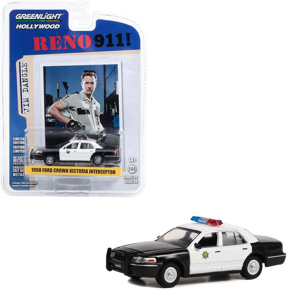 Greenlight - 1998 Ford Crown Victoria Police Interceptor - 2023 Hollywood Series - Top CollectiblesDiecastGreenlight