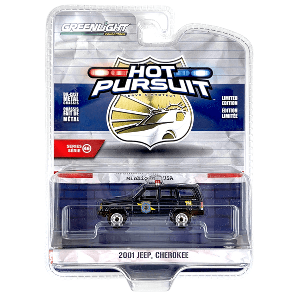 Greenlight - 2001 Jeep Cherokee - 2025 Hot Pursuit Series - Top CollectiblesDiecastGreenlight