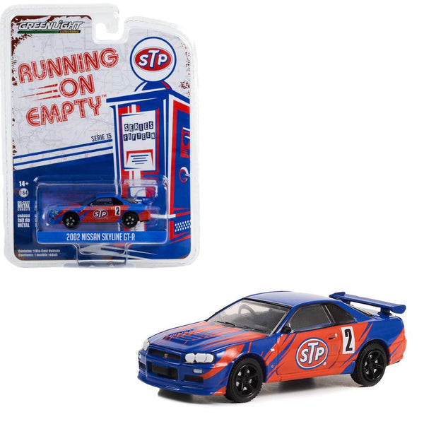 Greenlight - 2002 Nissan Skyline GT - R (R34) - 2023 Running on Empty Series 15 - Top CollectiblesDiecastGreenlight