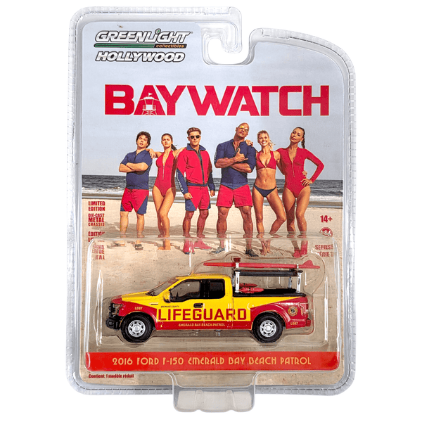 Greenlight - 2016 Ford F - 150 Emerald Bay Beach Patrol - 2022 Hollywood Series - Top CollectiblesDiecastGreenlight