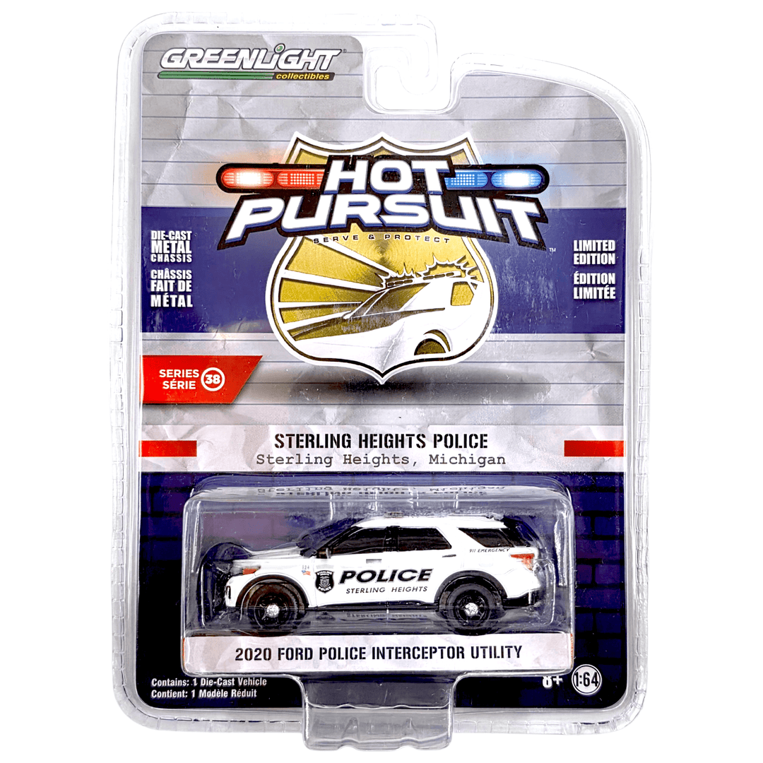 Greenlight - 2020 Ford Police Interceptor Utility - 2021 Hot Pursuit Series - Top CollectiblesDiecastGreenlight