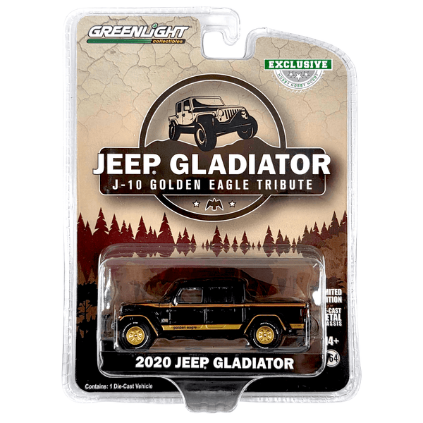 Greenlight - 2020 Jeep Gladiator J - 10 Golden Eagle Tribute - 2022 *Hobby Exclusive* - Top CollectiblesDiecastGreenlight