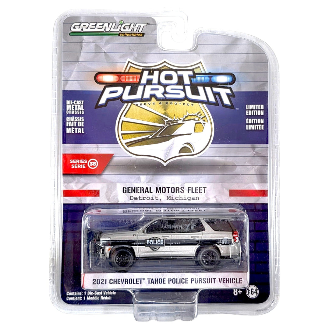 Greenlight - 2021 Chevrolet Tahoe Police Pursuit Vehicle - 2021 Hot Pursuit Series - Top CollectiblesDiecastGreenlight