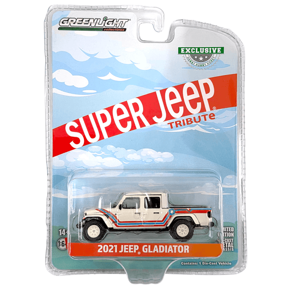 Greenlight - 2021 Jeep Gladiator Super Jeep Tribute - 2022 *Hobby Exclusive* - Top CollectiblesDiecastGreenlight