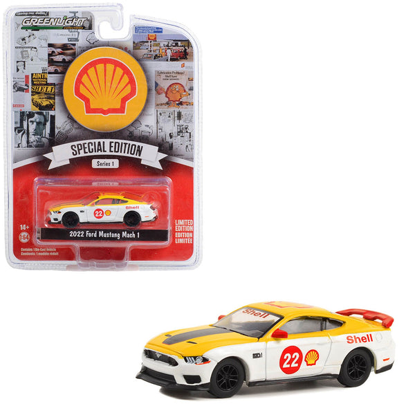 Greenlight - 2022 Ford Mustang Mach 1 - 2023 Shell Oil Special Edition Series - Top CollectiblesDiecastGreenlight