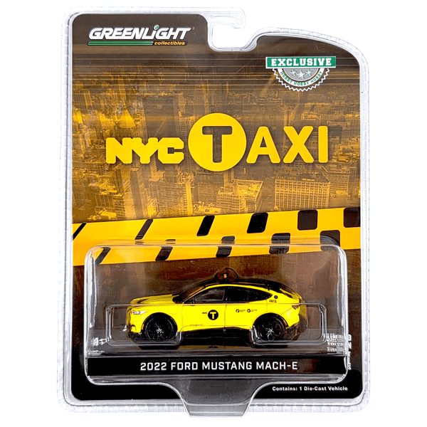 Greenlight - 2022 Ford Mustang Mach - E - NYC Taxi - 2023 *Hobby Exclusive* - Top CollectiblesDiecastGreenlight