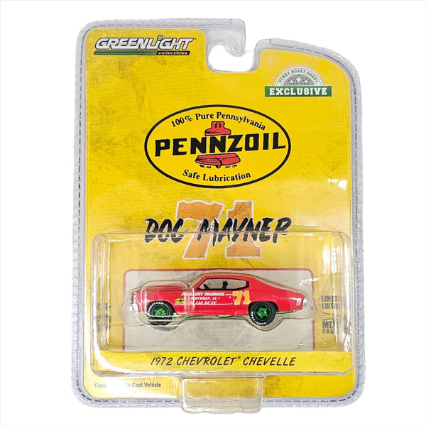 Greenlight - Doc Mayner's 1972 Chevrolet Chevelle - 2022 *Hobby Exclusive - Chase* - Top CollectiblesDiecastGreenlight