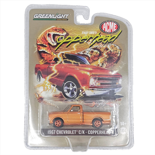 Greenlight x ACME - Stacey David's "Copperhead" 1967 Chevrolet C/K - 2023 *Chase* - Top CollectiblesDiecastGreenlight