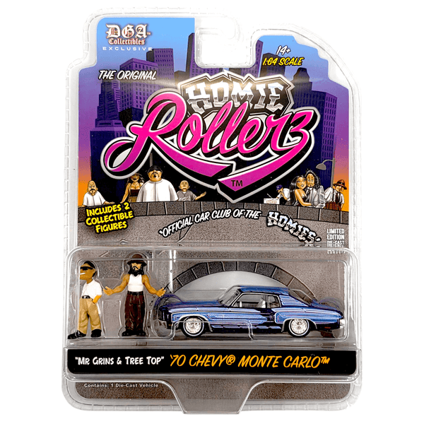 Greenlight X DGA - '70 Chevy Monte Carlo - 2025 Homie Rollerz Series - Top CollectiblesDiecastGreenlight