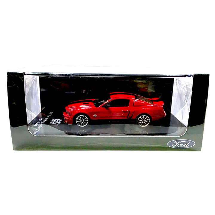 Greenlight x MotorHelix - 2007 Ford Mustang Shelby GT500 Super Snake - Red w/ Black Stripes - Top CollectiblesDiecastGreenlight