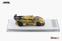 HKM - Koenigsegg One:1 - Chrome Gold - Top CollectiblesDiecastHKM