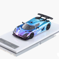 HKM - Koenigsegg One:1 - Chrome Gradient Blue - Top CollectiblesDiecastHKM