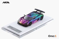 HKM - Koenigsegg One:1 - Chrome Magic Purple - Top CollectiblesDiecastHKM