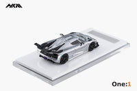 HKM - Koenigsegg One:1 - Chrome Silver - Top CollectiblesDiecastHKM