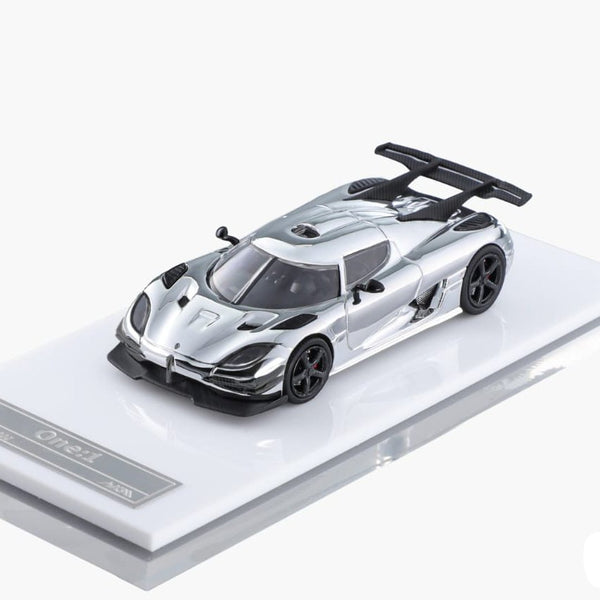 HKM - Koenigsegg One:1 - Chrome Silver - Top CollectiblesDiecastHKM