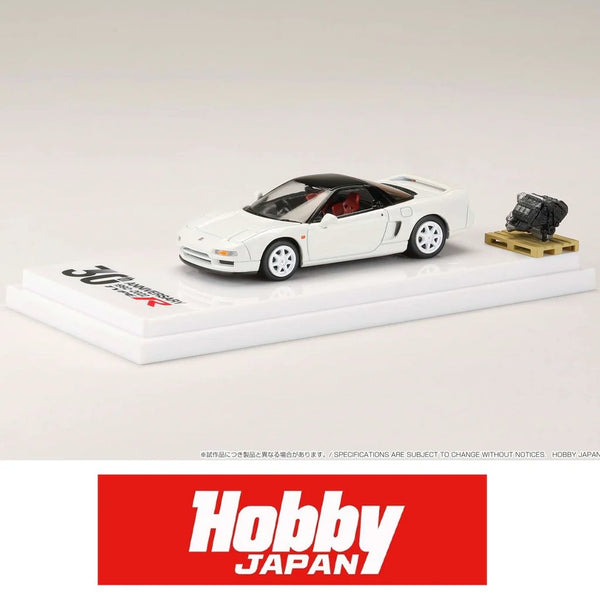 Hobby Japan - 1994 Honda NSX (NA1) Type R 30th Anniversary w/ Engine Display - White - Top CollectiblesDiecastHobby Japan