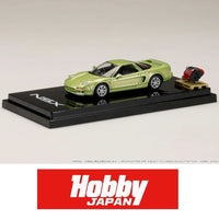 Hobby Japan - Honda NSX Coupe w/ Engine Display - Lime Green Metallic - Top CollectiblesDiecastHobby Japan