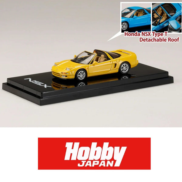 Hobby Japan - Honda NSX Type T w/ Detachable Roof - Pearl Yellow - Top CollectiblesDiecastHobby Japan