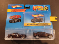 Hot Wheels - '05 Mustang GT & Mitsubishi Lancer Evolution - 2009 Color Shifters 2 - Pack - Top CollectiblesDiecastHot Wheels