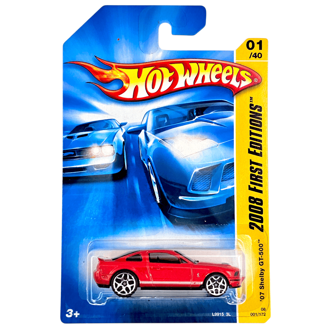 Hot Wheels - '07 Ford Shelby GT - 500 - 2008 *Card Variation* - Top CollectiblesDiecastHot Wheels
