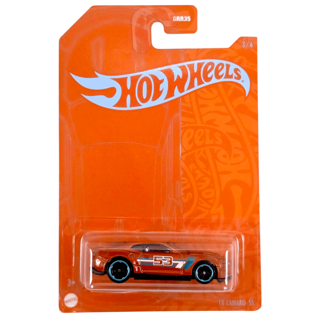 Hot Wheels - '18 Camaro SS - 2021 Orange & Blue Series Mix B - Top CollectiblesDiecastHot Wheels