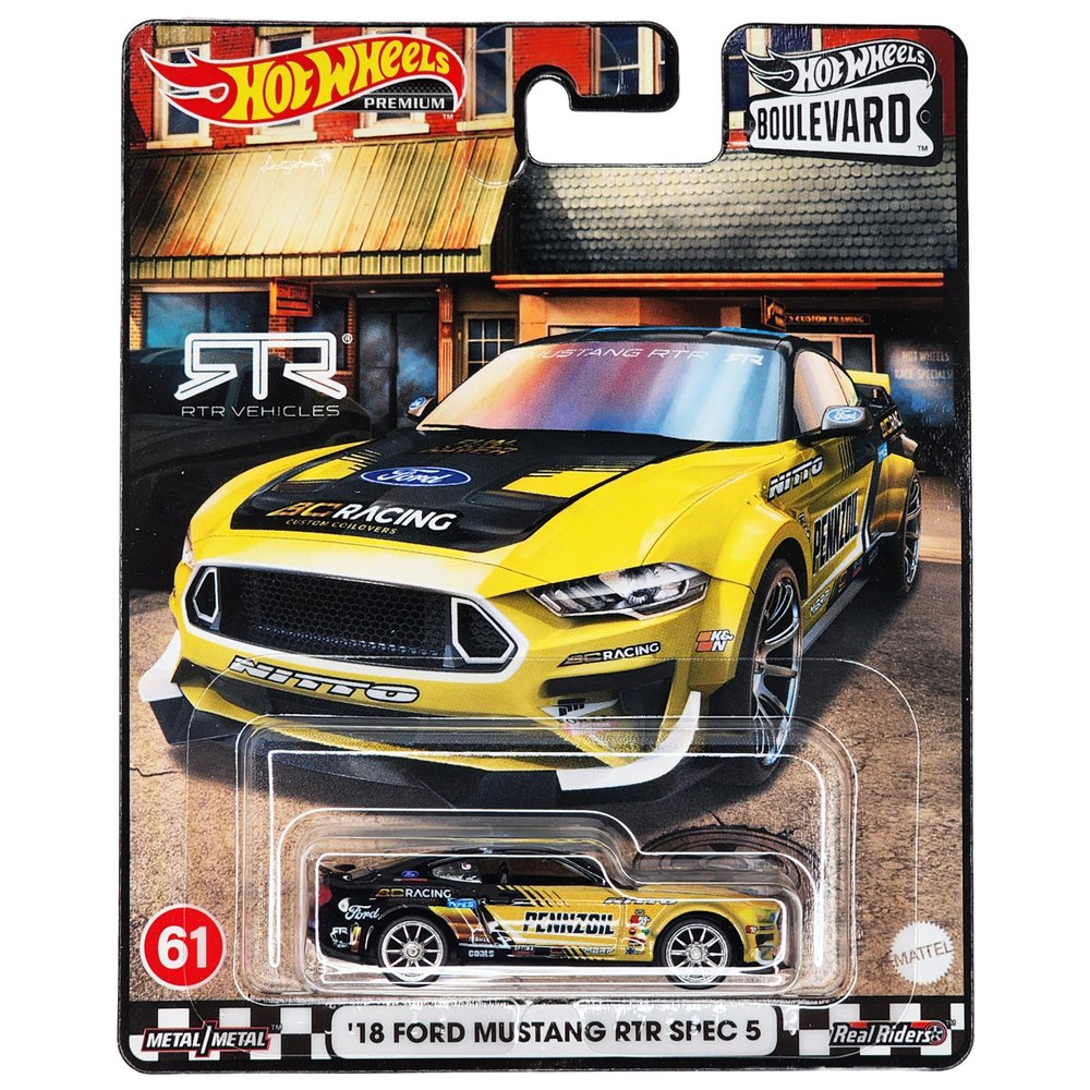 Hot Wheels - '18 Ford Mustang RTR Spec 5 - 2022 Boulevard Series - Top CollectiblesDiecastHot Wheels
