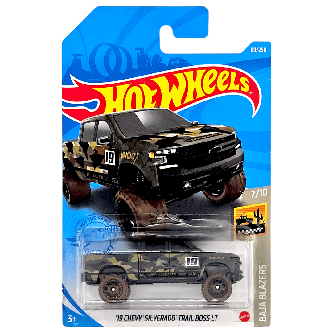 Hot Wheels - '19 Chevy Silverado Trail Boss LT - 2021 - Top CollectiblesDiecastHot Wheels