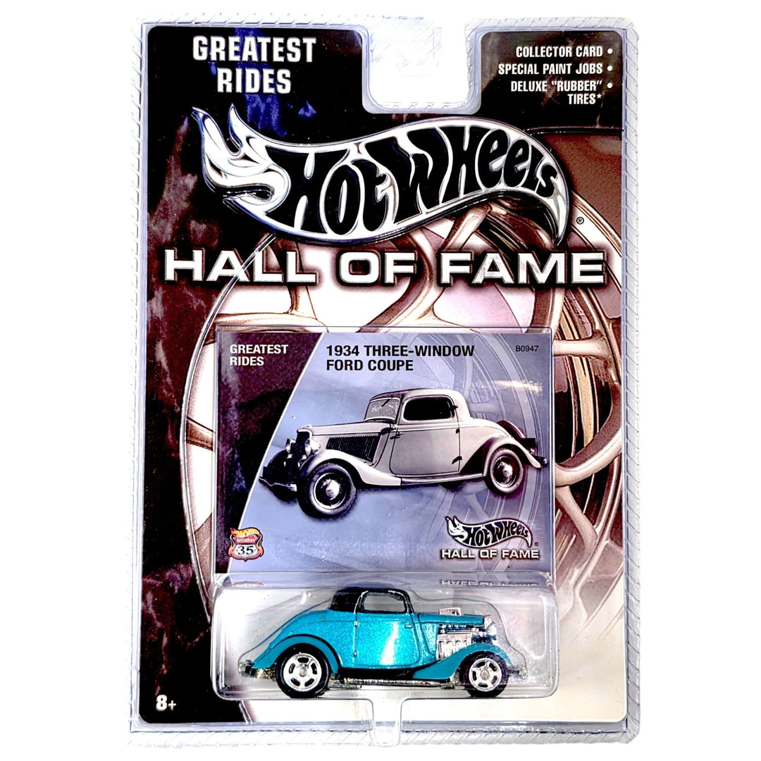 Hot Wheels - 1934 Three-Window Ford Coupe - 2003 Hall of Fame: Greatest Rides Series - Top CollectiblesDiecastHot Wheels