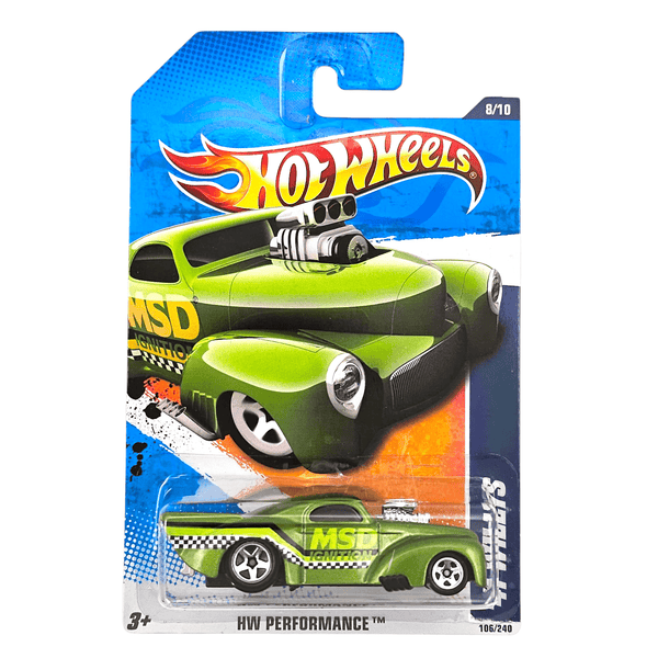Hot Wheels - 1941 Willys Coupe - 2010 *Card Variation* - Top CollectiblesDiecastHot Wheels