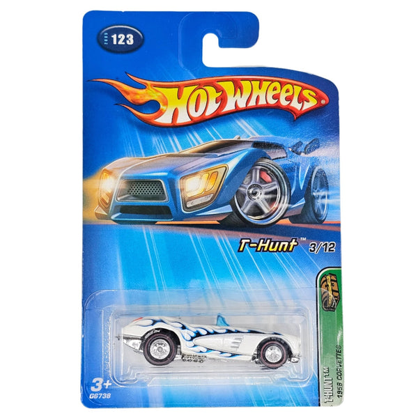 Hot Wheels - 1958 Corvette - 2005 *Treasure Hunt* - Wheels Variation - Top CollectiblesDiecastHot Wheels