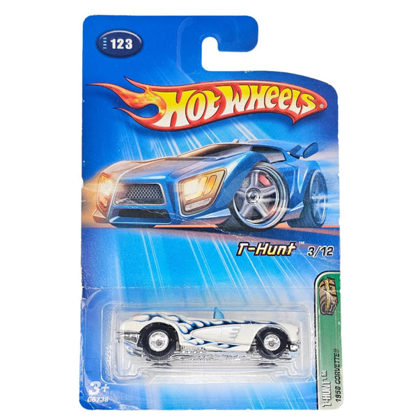 Hot Wheels - 1958 Corvette - 2005 *Treasure Hunt* - Wheels Variation - Top CollectiblesDiecastHot Wheels