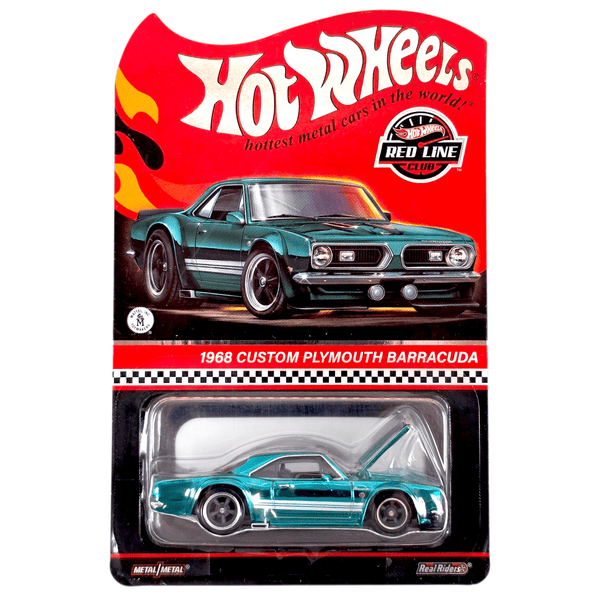 Hot Wheels - 1968 Custom Plymouth Barracuda - 2024 *Red Line Club Exclusive* - Top CollectiblesDiecastHot Wheels